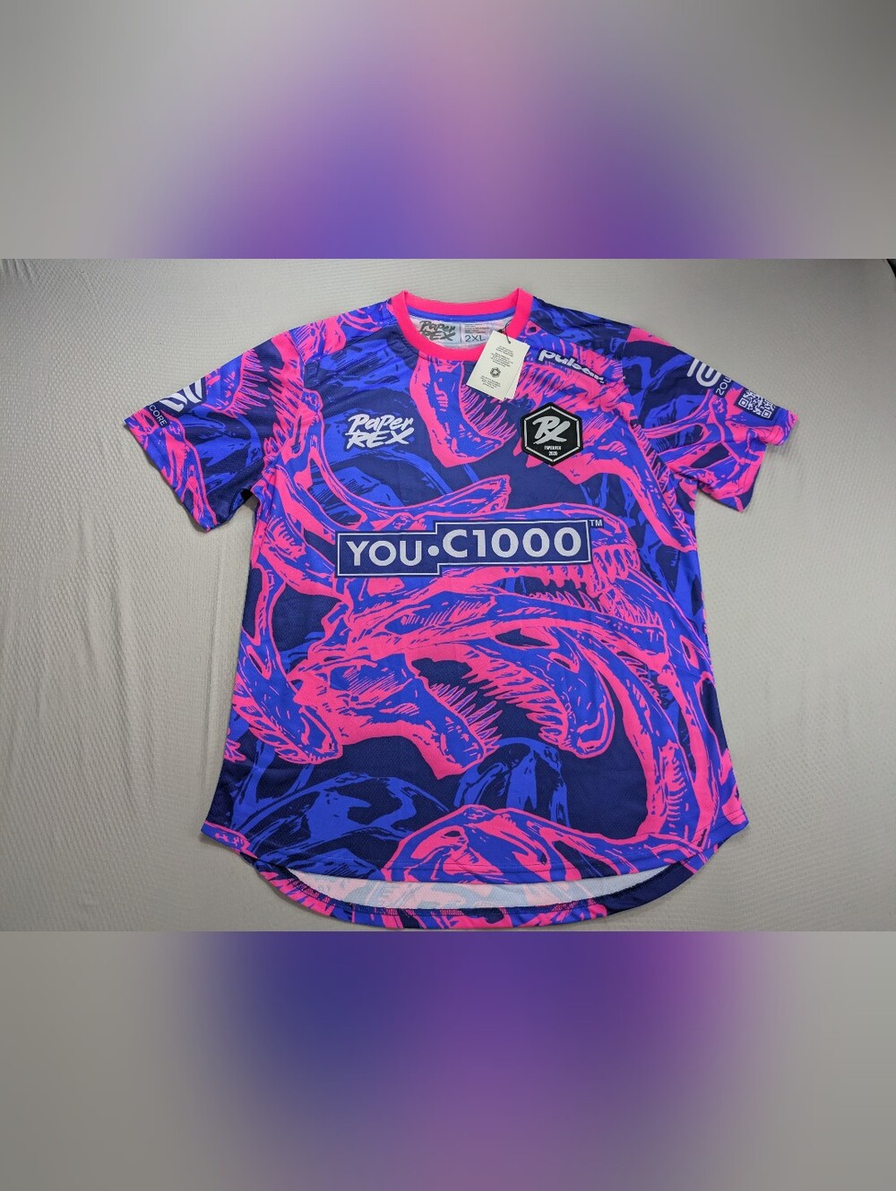Paper Rex Jersey Short Sleeve 2020 Patch Mens Sz 2XL Multicolor 24/25 NWT